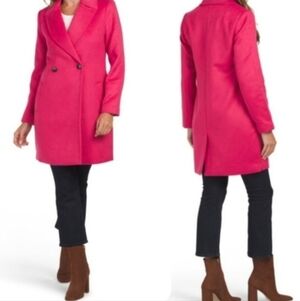 Rachel Zoe Pink Double Breasted Coat
